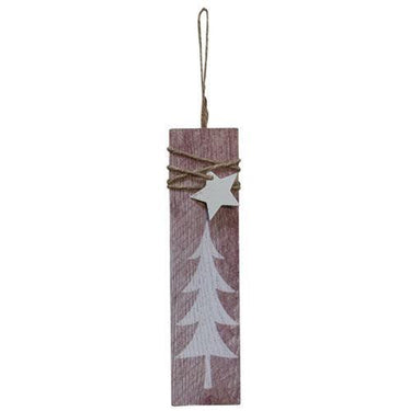 Tree w Tin Star Rectangle Ornament 7 - The Fox Decor